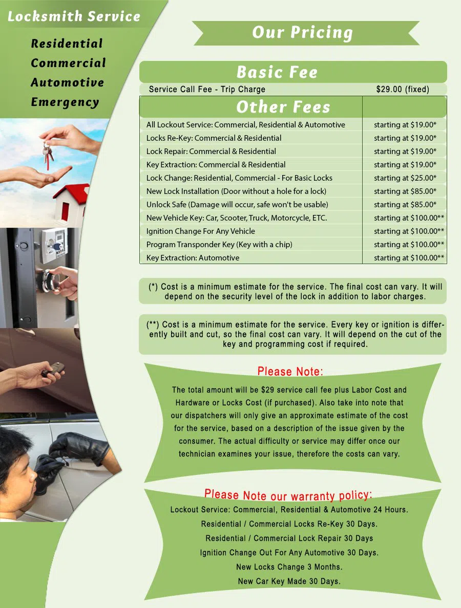 Ardmore PA Locksmith Store Ardmore, PA 610-600-1003 - price-list-c-22